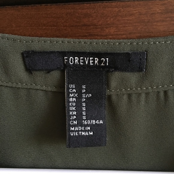 Forever 21 Lace up front tank top - Picture 2 of 3